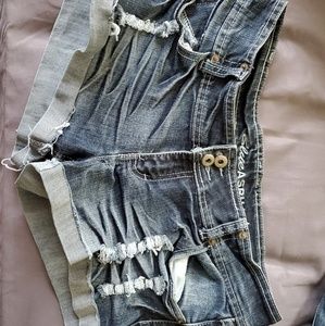 Blue Asphalt Jean Shorts